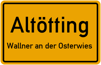 Straßenverzeichnis Altötting Wallner an der Osterwies