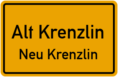 Straßenverzeichnis Alt Krenzlin Neu Krenzlin