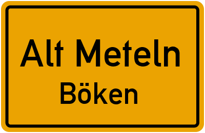 Straßenverzeichnis Alt Meteln Böken