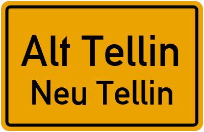 Straßenverzeichnis Alt Tellin Neu Tellin