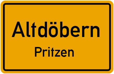 Straßenverzeichnis Altdöbern Pritzen