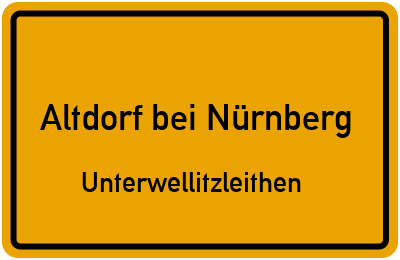 Straßenverzeichnis Altdorf bei Nürnberg Unterwellitzleithen