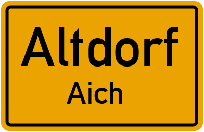 Straßenverzeichnis Altdorf Aich