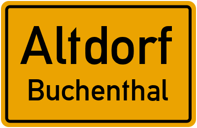 Straßenverzeichnis Altdorf Buchenthal