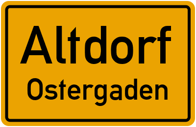 Straßenverzeichnis Altdorf Ostergaden