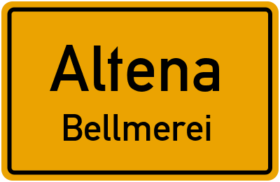Straßenverzeichnis Altena Bellmerei