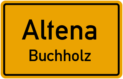Straßenverzeichnis Altena Buchholz