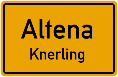 Straßenverzeichnis Altena Knerling