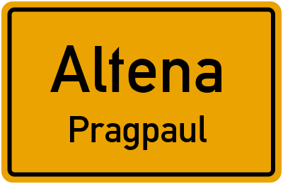 Straßenverzeichnis Altena Pragpaul