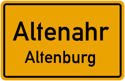 Straßenverzeichnis Altenahr Altenburg