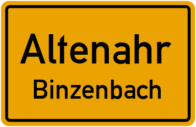 Straßenverzeichnis Altenahr Binzenbach