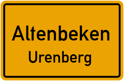 Straßenverzeichnis Altenbeken Urenberg