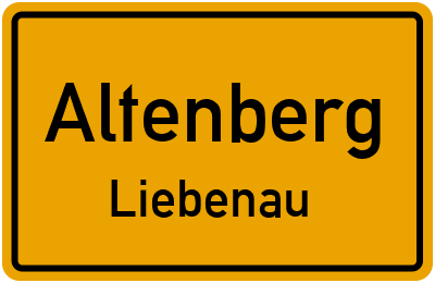 Straßenverzeichnis Altenberg Liebenau
