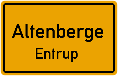 Straßenverzeichnis Altenberge Entrup