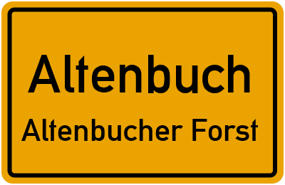 Straßenverzeichnis Altenbuch Altenbucher Forst