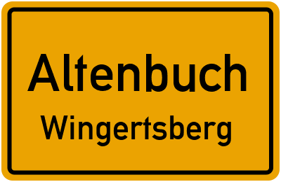 Straßenverzeichnis Altenbuch Wingertsberg