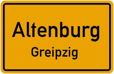 Straßenverzeichnis Altenburg Greipzig