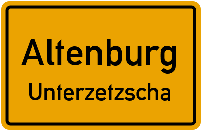 Straßenverzeichnis Altenburg Unterzetzscha
