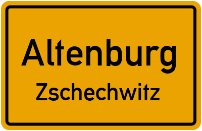 Straßenverzeichnis Altenburg Zschechwitz