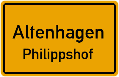 Straßenverzeichnis Altenhagen Philippshof