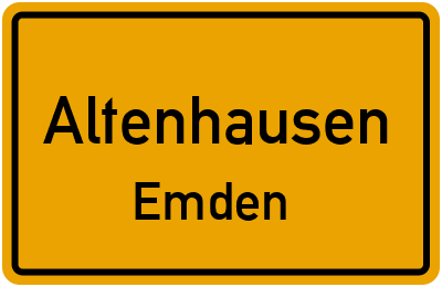 Straßenverzeichnis Altenhausen Emden