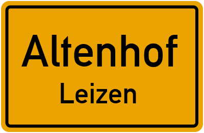 Straßenverzeichnis Altenhof Leizen