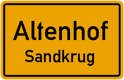 Straßenverzeichnis Altenhof Sandkrug