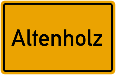 Ortsschild von Altenholz in Schleswig-Holstein