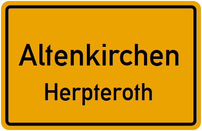 Straßenverzeichnis Altenkirchen Herpteroth
