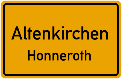 Straßenverzeichnis Altenkirchen Honneroth