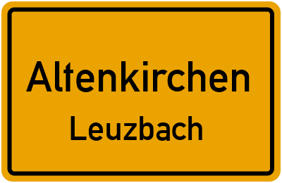 Straßenverzeichnis Altenkirchen Leuzbach