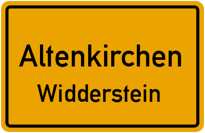 Straßenverzeichnis Altenkirchen Widderstein
