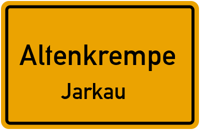 Ortsschild Altenkrempe Jarkau