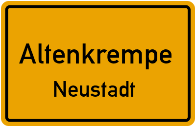 Straßenverzeichnis Altenkrempe Neustadt