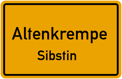 Straßenverzeichnis Altenkrempe Sibstin