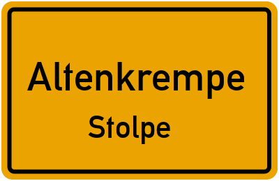 Straßenverzeichnis Altenkrempe Stolpe