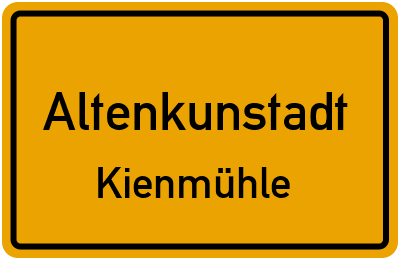 Straßenverzeichnis Altenkunstadt Kienmühle