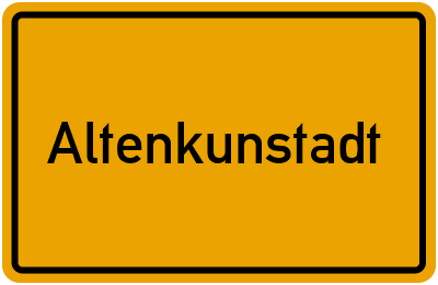 Ortsschild von Gemeinde Altenkunstadt in Bayern