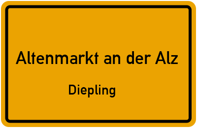 Straßenverzeichnis Altenmarkt an der Alz Diepling