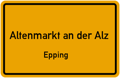 Straßenverzeichnis Altenmarkt an der Alz Epping