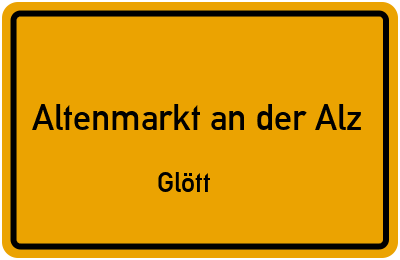 Straßenverzeichnis Altenmarkt an der Alz Glött
