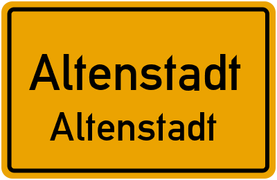 Ortsschild Altenstadt Altenstadt