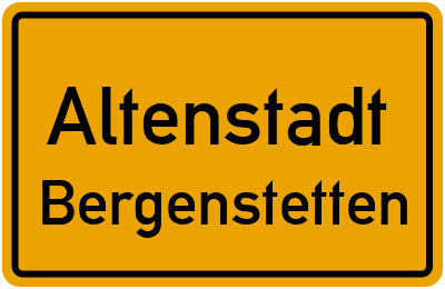 Straßenverzeichnis Altenstadt Bergenstetten