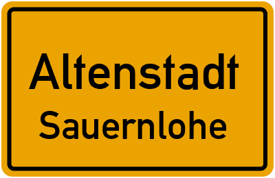Straßenverzeichnis Altenstadt Sauernlohe