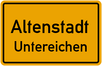 Straßenverzeichnis Altenstadt Untereichen