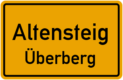 Straßenverzeichnis Altensteig Überberg