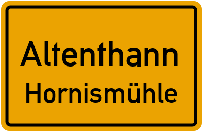 Straßenverzeichnis Altenthann Hornismühle