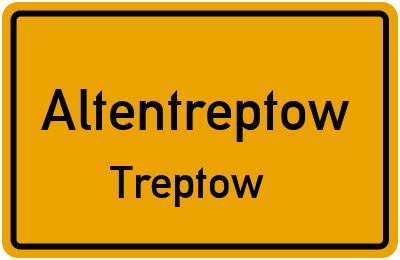 Straßenverzeichnis Altentreptow Treptow