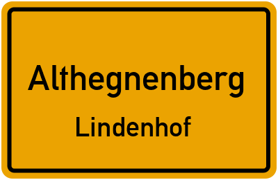 Straßenverzeichnis Althegnenberg Lindenhof