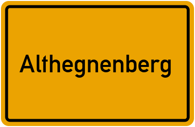 Ortsschild von Gemeinde Althegnenberg in Bayern